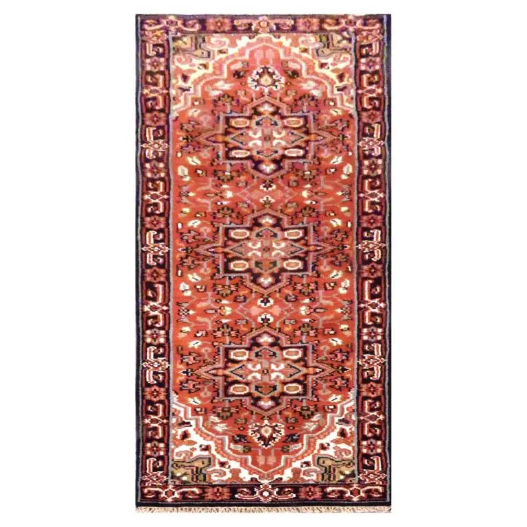 Persian  Hand-Knotted Rug Made With Natural Wool And Cotton 2'6'' X 7'11''  Pan207107